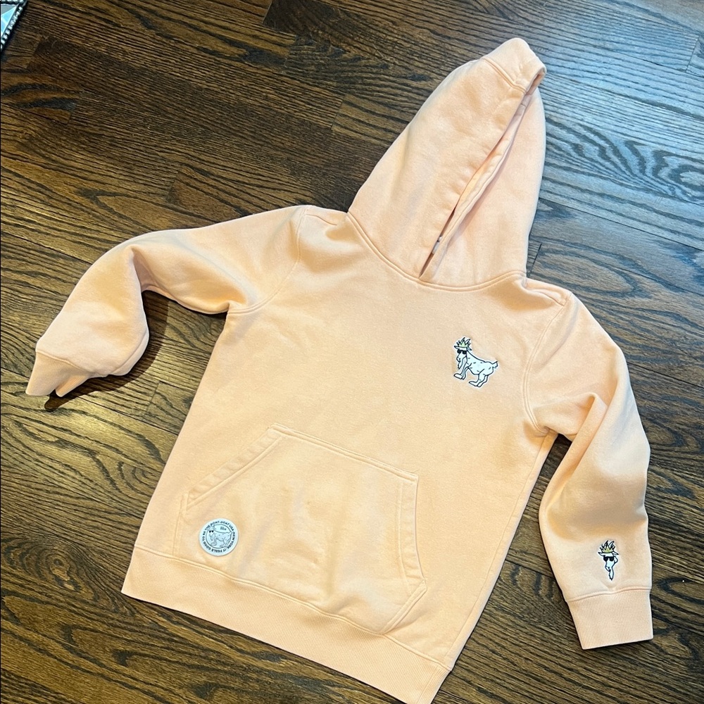 GOAT USA youth hoodie, Peach size Large
